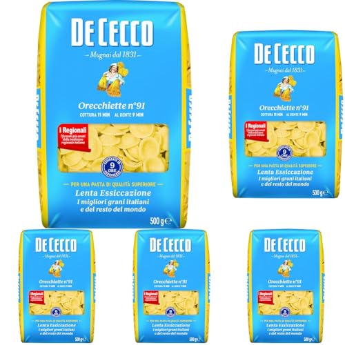 De Cecco Teigware Orecchiette, 500g (Packung mit 5) von De Cecco