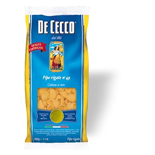 Nudeln Pasta Pipe Rigate n° 49 5 x 500 gr. - De Cecco von De Cecco