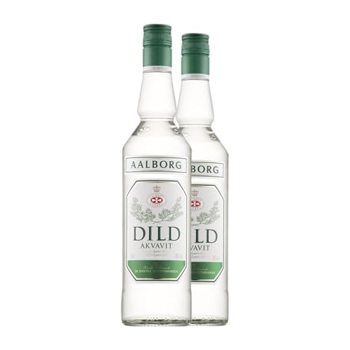 Marc Edelbrände De Danske Aalborg Dild Akvavit 70 cl (Karton mit 2 Flaschen von 70 cl) von De Danske Spritfabrikker