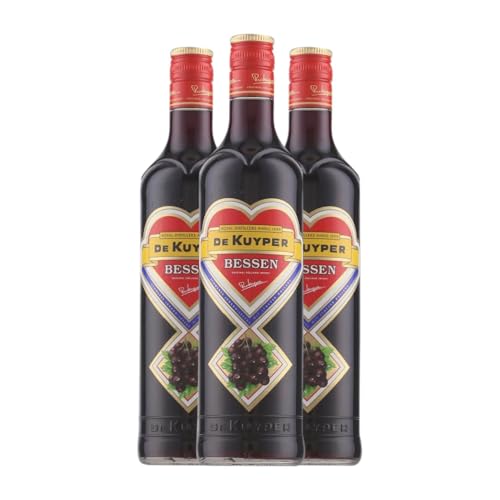 Schnaps De Kuyper Bessen Jenever Classic Design 70 cl (Karton mit 3 Flaschen von 70 cl) von De Kuyper Royal Distillers