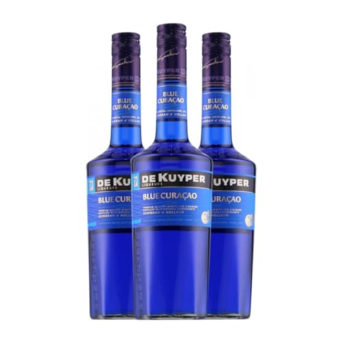 Schnaps De Kuyper Blue Curacao 70 cl (Karton mit 3 Flaschen von 70 cl) von De Kuyper Royal Distillers