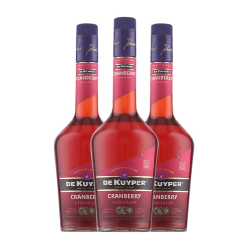 Schnaps De Kuyper Cranberry 70 cl (Karton mit 3 Flaschen von 70 cl) von De Kuyper Royal Distillers