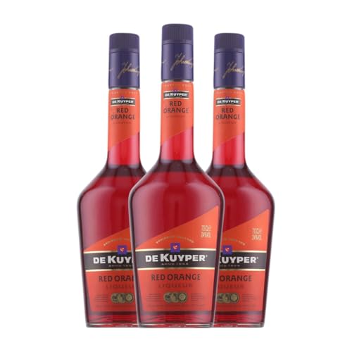 Schnaps De Kuyper Red Orange 70 cl (Karton mit 3 Flaschen von 70 cl) von De Kuyper Royal Distillers