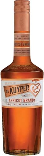 De Kuyper Apricot Brandy Likör 0,7l – Intensives Aprikosenaroma mit 20% Vol. Perfekt für Cocktails, Longdrinks oder pur aus Eis von De Kuyper