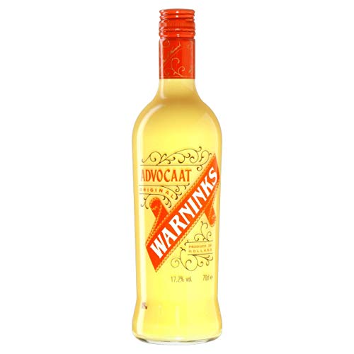 Warninks Advocaat Eierlikör 0,7l – Cremiger Likör aus Freilandeiern mit 14% Vol. direkt aus Holland, ideal für Cocktails, Desserts und puren Genuss von De Kuyper