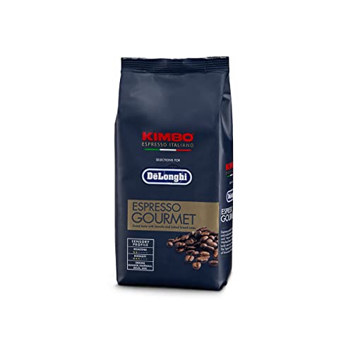 De'Longhi Kimbo DLSC608 Kaffeebohnen 80% Arabica und 20% Robust für Kaffeevollautomaten, 250 g, Made in Italy, leichte Röstung, delikater Geschmack, Herkunft Salvador, Guatemala, Brazil, Java von De'Longhi