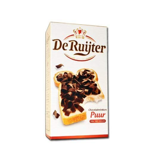 14 X De Ruijter Chocolade-Vlokken Puur - Zartbitter Schokoladen Flocken 300g von De Ruijter