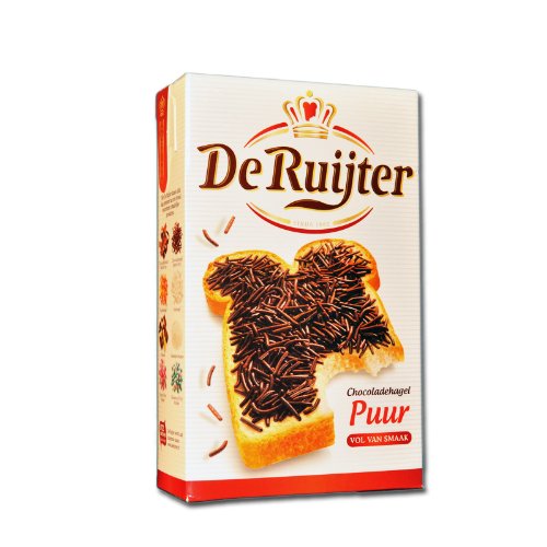18 X De Ruijter Chocoladehagel Puur - Zartbitter Schokoladenstreusel - 400g von De Ruijter