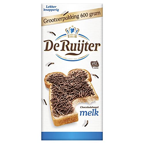 De Ruijter Hagelslag Melk Vollmilchschokolade Streusel Großverpackung 600g von De Ruijter