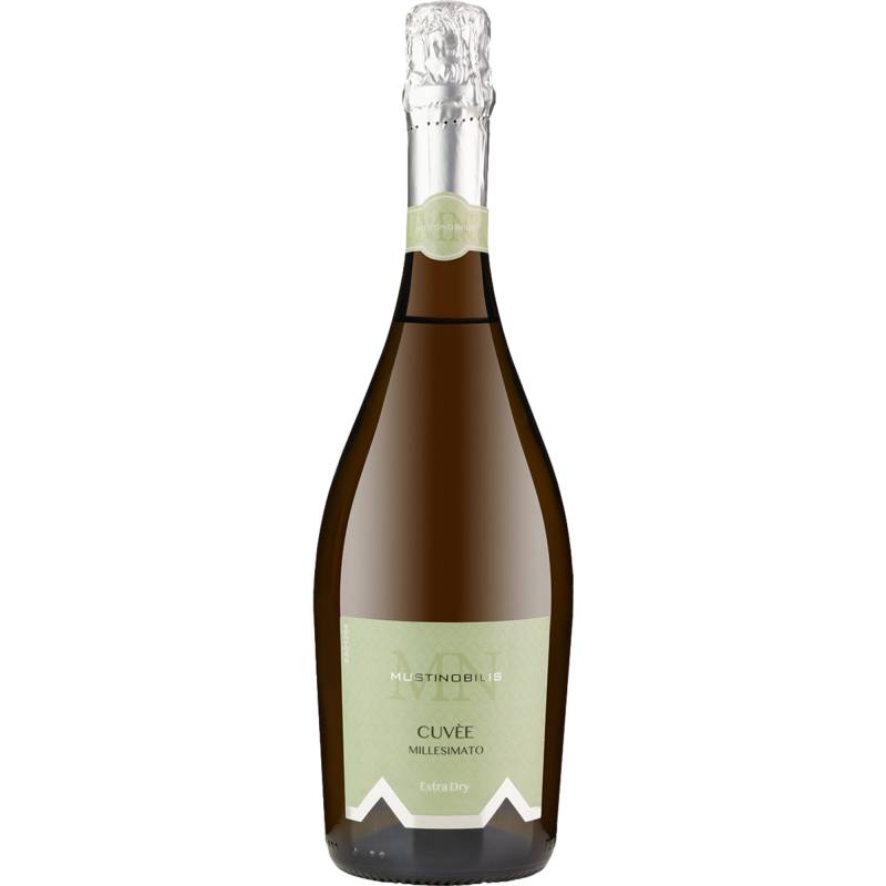 Musti Nobilis Spumante Millesimato, Extra Dry, Prosecco DOC, Venetien, 2023, Schaumwein von DeAngeli Mustinobilis Srl,   IT 20121 Milano (MI)