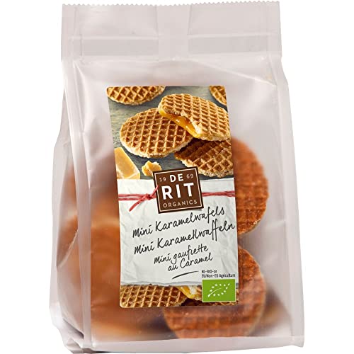 DeRit Bio Mini Karamellwaffeln, 3er Pack (3 x 0.15 kg) von DeRit