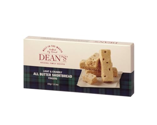 Dean's All Butter Shortbread Fingers - Klassisches britisches Mürbegebäck, 150g von Dean's