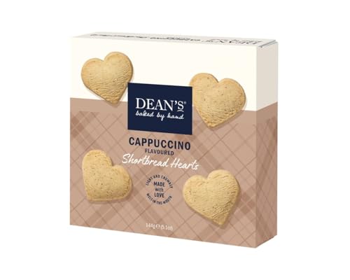 Dean's Shortbread-Cappuccino Hearts - Klassisches britisches Mürbegebäck, 144g von Dean's