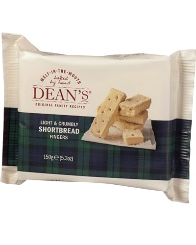 Dean's Shortbread Fingers – Klassisches schottisches Buttergebäck in Fingerform, handgefertigt nach traditionellem Familienrezept, 150 g von Dean's