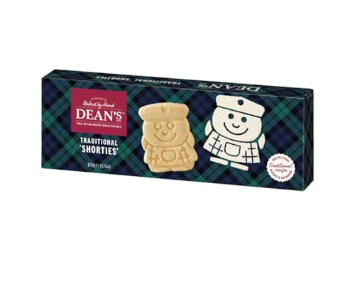 Dean's Traditional Shorties - Lustiges Buttergebäck in Form von kleinen schottischen Männchen mit Kilt, 100g von Dean's