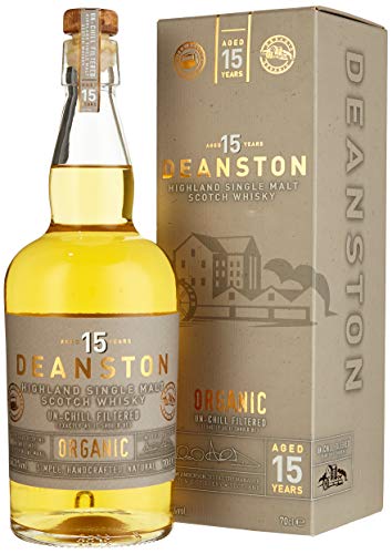 Deanston 15 Jahre - Organic in Geschenkverpackung - Single Malt Whisky (1 x 0.7 l) von Deanston