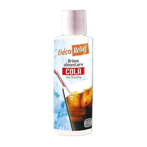 Déco Relief - Cola Flüssigaroma 125 ml – Lebensmittelaroma für Backen, Kochen – Professionelle Zutat von Déco Relief