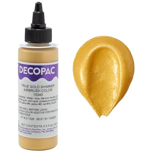 (True Gold, 0.1kg) - DecoPac Airbrush Colour, True Gold, .3 Pound von DecoPac