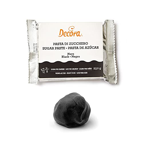 Decora 0310142 Fondant Schwarz 250g von Decora