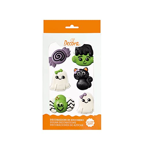 Decora 0500218 6er-Pack Frankenstein Zuckerdekor, 90 g von Decora