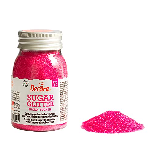 Decora 9262104glimmerzucker Fuchsia 100g von Decora