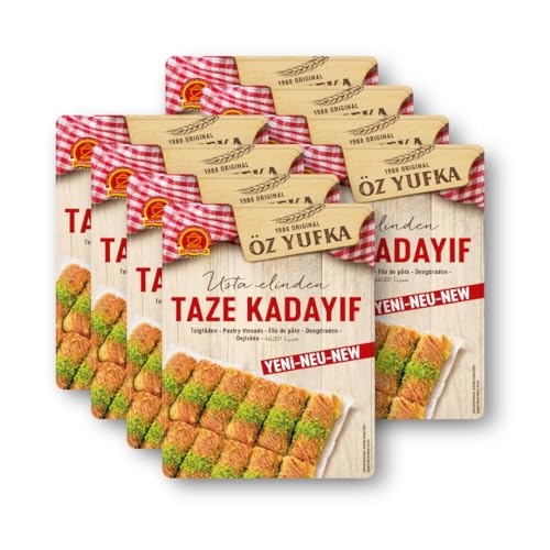 8 x Kadayif Teigfäden - Engelshaar - Teigwaren - Kadaifi Kataifi für Dubai Schokolade (8 x 400g) - Dubai Schokolade selber machen von DeinPack