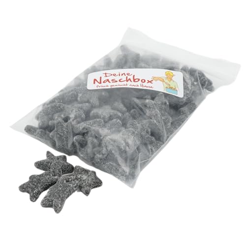 Deine Naschbox | Extra starke Lakritz Seesterne | 500g Nachfüllbeutel | Minimale Verpackung 100% recyclebar - Großpackung - Intensiv würziger Geschmack von PE ÄM