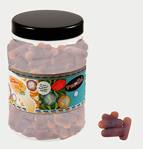 Deine Naschbox | Salmiak Lakritz Zungen | 3kg Mega Pot | XXL Großpackung für Party, Candybar & als Geschenk - Festes aromatisches Salzlakritz von PE ÄM