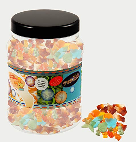 Deine Naschbox | Zuckerfreier Fruchtgummi 3er Mix | 3kg Mega Pot | XXL Großpackung für Party & Candybar - Bärchen - Meeresfrüchte - Cola Fläschchen von PE ÄM