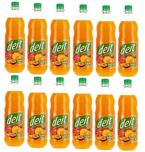 Deit Tropische Früchte MEHRWEG, (12 x 1 l) zucker frei von Deit