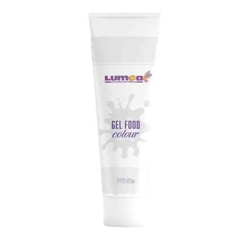 Dekozauber24 Lebensmittelfarbe weiß, Gel, 30g, vegan, zuckerfrei, Tube für Fondant, Blütenpaste, Getränke uvm. Backzubehör für Tortendekoration (white) von Dekozauber24