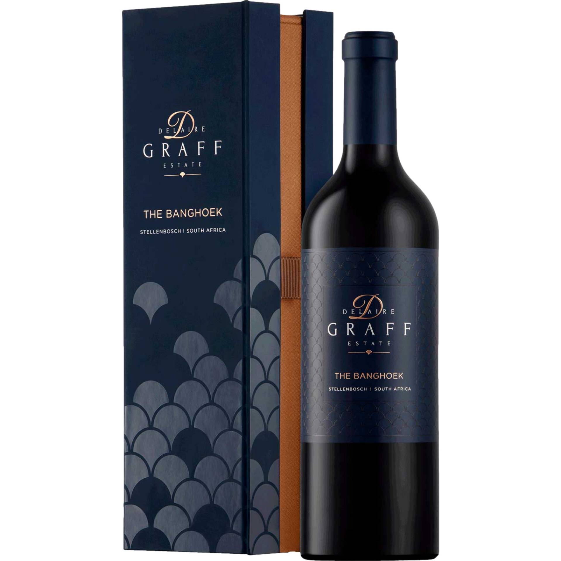 Delaire Graff The Banghoek, WO Stellenbosch,  in Geschenkverpackung, Western Cape, 2018, Rotwein von Delaire Graff, Helshoogte Rd 7602 Stellenbosch, Südafrika / CAPREO GmbH- Gildeweg 10- 46562 Voerde- Deutschland