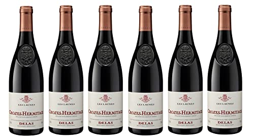 6x 0,75l - 2021er - Delas - Les Launes - Crozes-Hermitage A.O.P. - Rhône - Frankreich - Rotwein trocken von Delas