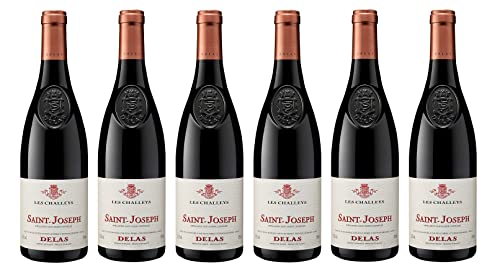 6x 0,75l - 2022er - Delas - Les Challeys - Saint-Joseph A.O.P. - Rhône - Frankreich - Rotwein trocken von Delas