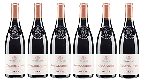 6x 0,75l - 2022er - Delas - Saint Esprit - Côtes-du-Rhône A.O.P. - Rhône - Frankreich - Rotwein trocken von Delas