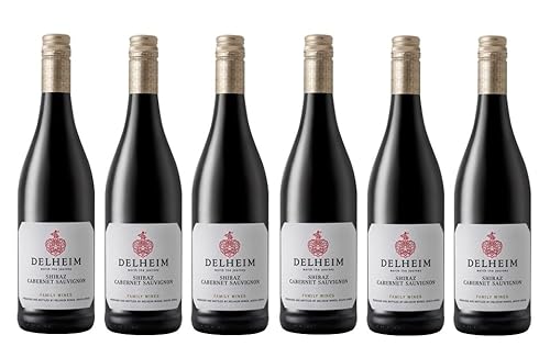 6x 0,75l - 2021er - Delheim - Shiraz & Cabernet Sauvignon - Coastal Region W.O. - Südafrika - Rotwein trocken von Delheim