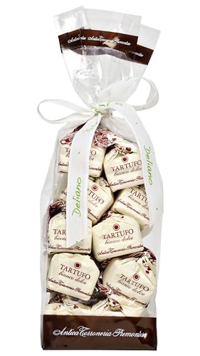 Deliano - ital. Schokoladentrüffel - 10 x White Tartufo dolce Pralinen di Antica Torroneira, handgefertigt 10 Stück - 140g von Deliano Genuss und gut!