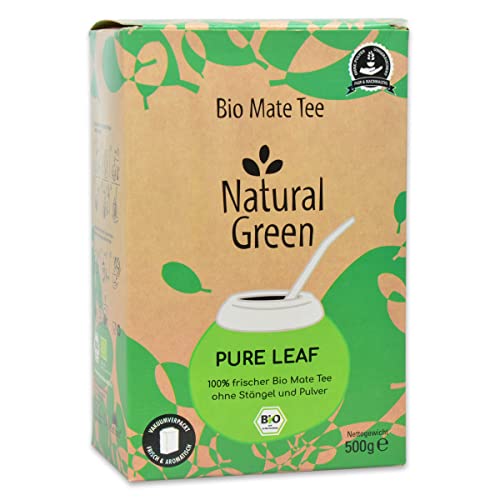 DELICATINO Bio Yerba Mate Tee - Natural Green PURE LEAF 3 x 500g 🧉 PREMIUM 100% Mateblätter 🧉 frisch durch Vakuumverpackung 🧉 ungeräuchert 🧉 fair & nachhaltig 🧉 vegan & glutenfrei von Delicatino