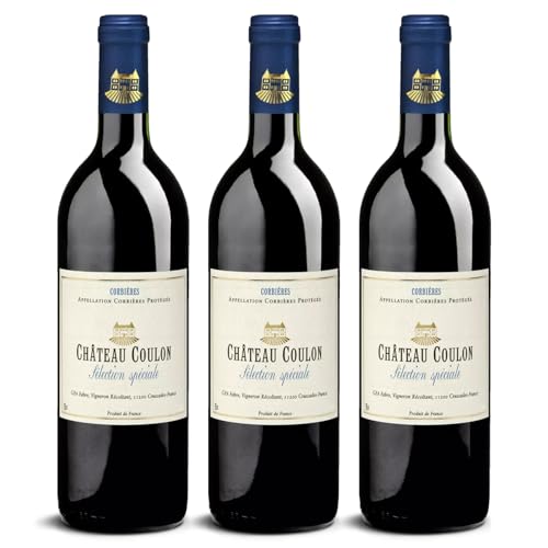 DELINAT – Château Coulon Sélection spéciale 2022 – Französischer Rotwein trocken – Bio-Wein aus Languedoc, vegan (3 x 0,75l) von Delinat