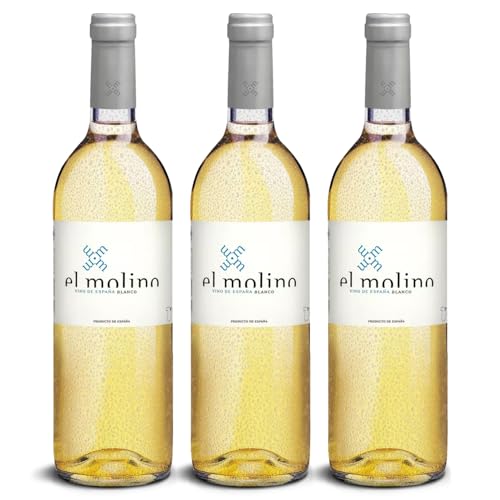 DELINAT – El Molino blanco 2023 – Spanischer Weißwein trocken – Bio-Wein aus Navarra, vegan (3 x 0,75l) von Delinat