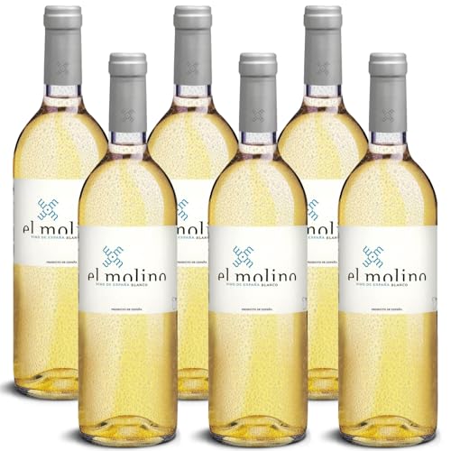 DELINAT – El Molino blanco 2023 – Spanischer Weißwein trocken – Bio-Wein aus Navarra, vegan (6 x 0,75l) von Delinat