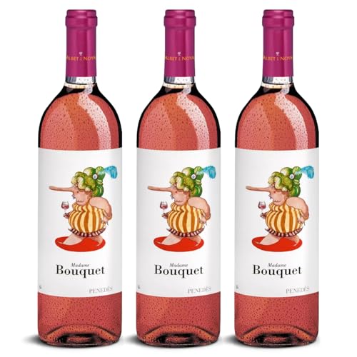 DELINAT – Madame Bouquet rosat 2022 – Spanischer Roséwein trocken – Bio-Wein aus Penedès, vegan (3 x 0,75l) von Delinat