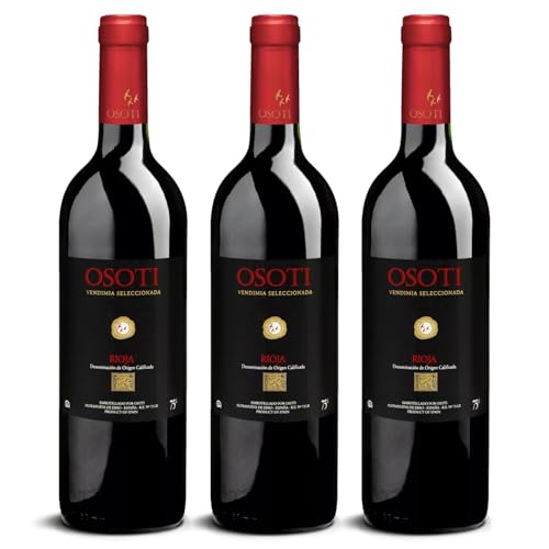 DELINAT – Osoti Vendimia Seleccionada 2021 – Spanischer Rotwein trocken – Bio-Wein aus Rioja, vegan (3 x 0,75l) von Delinat