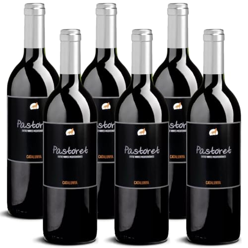 DELINAT – Pastoret 2022 – Spanischer Rotwein halbtrocken – Bio-Wein aus Katalonien, vegan (6 x 0,75l) von Delinat