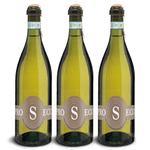 DELINAT – Prosecco Savian 2023 – Italienischer Frizzante herb – Bio-Wein aus Venetien, vegan (3 x 0,75l) von Delinat