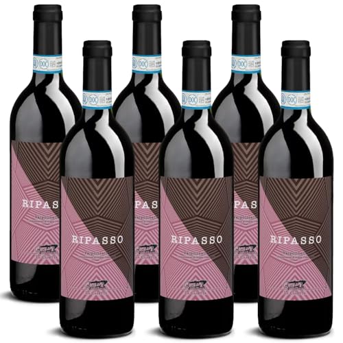 DELINAT – Ripasso La Casetta 2020 – Italienischer Rotwein halbtrocken – Bio-Wein aus Valpolicella, vegan (6 x 0,75l) von Delinat