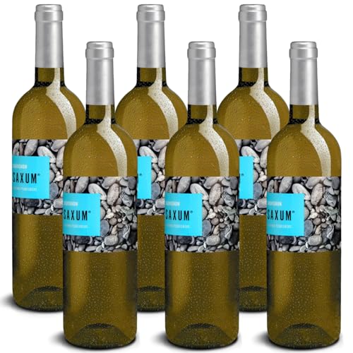 DELINAT – Saxum Sauvignon Blanc 2023 – Spanischer Weißwein trocken – Bio-Wein aus Rueda, vegan (6 x 0,75l) von Delinat