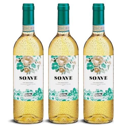 DELINAT – Soave La Casetta 2022 – Italienischer Weißwein trocken – Bio-Wein aus Valpolicella, vegan (3 x 0,75l) von Delinat