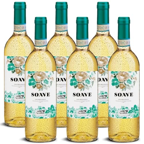 DELINAT – Soave La Casetta 2022 – Italienischer Weißwein trocken – Bio-Wein aus Valpolicella, vegan (6 x 0,75l) von Delinat