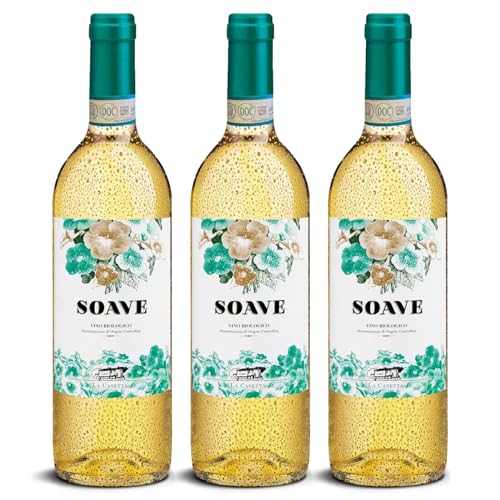 DELINAT – Soave La Casetta 2023 – Italienischer Weißwein trocken – Bio-Wein aus Valpolicella, vegan (3 x 0,75l) von Delinat